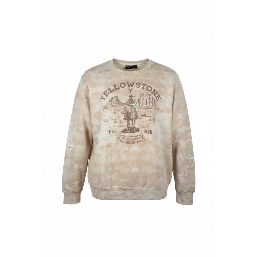 Yellowstone Dutton Ranch Graphic Sweatshirt‎ Tie Dye Men's, Size XXL, Preowned